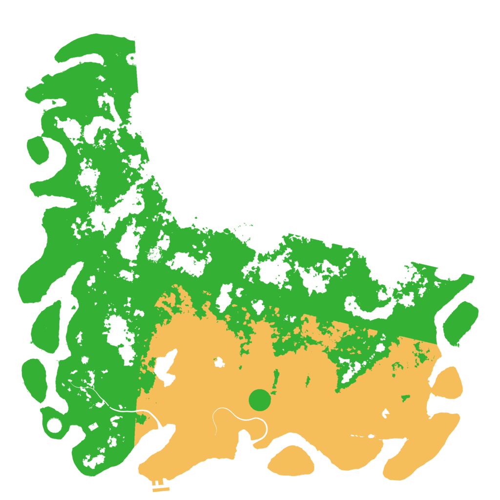 Biome Rust Map: Procedural Map, Size: 6000, Seed: 488727