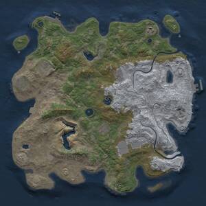 Thumbnail Rust Map: Procedural Map, Size: 4000, Seed: 403642087, 14 Monuments