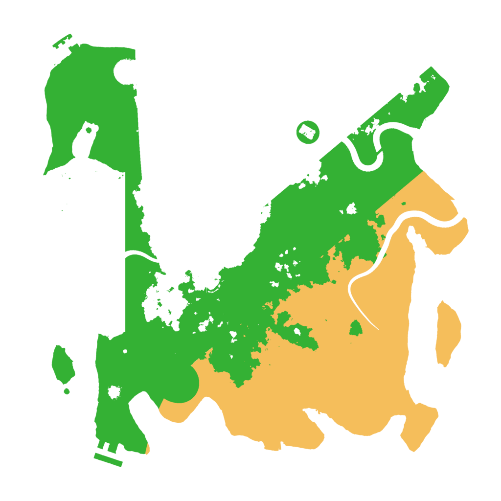 Biome Rust Map: Procedural Map, Size: 3500, Seed: 1236469760