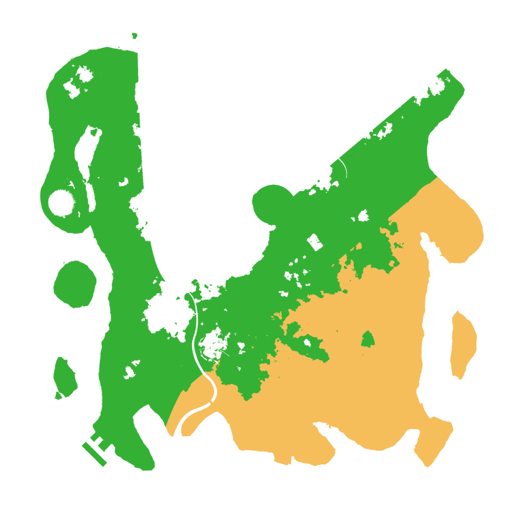 Biome Rust Map: Procedural Map, Size: 3500, Seed: 1236469760