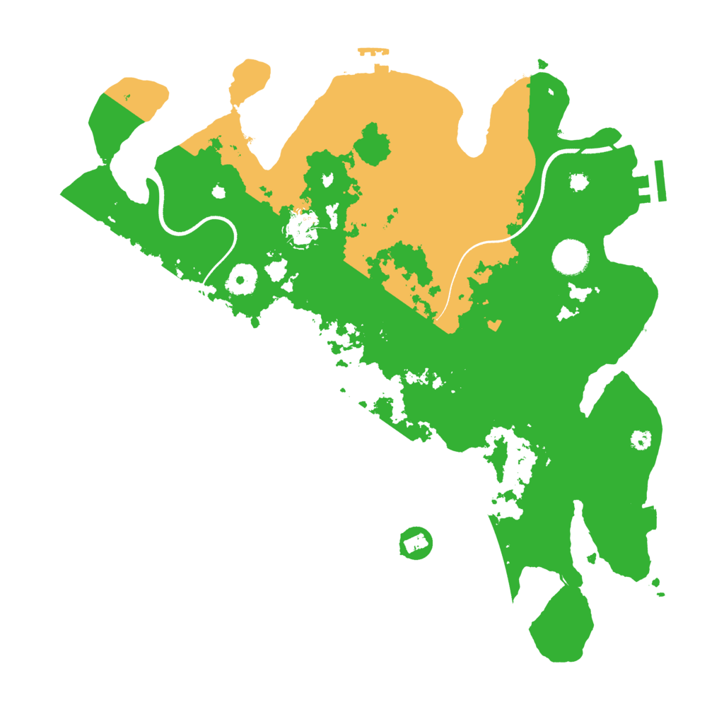 Biome Rust Map: Procedural Map, Size: 3550, Seed: 2096706454