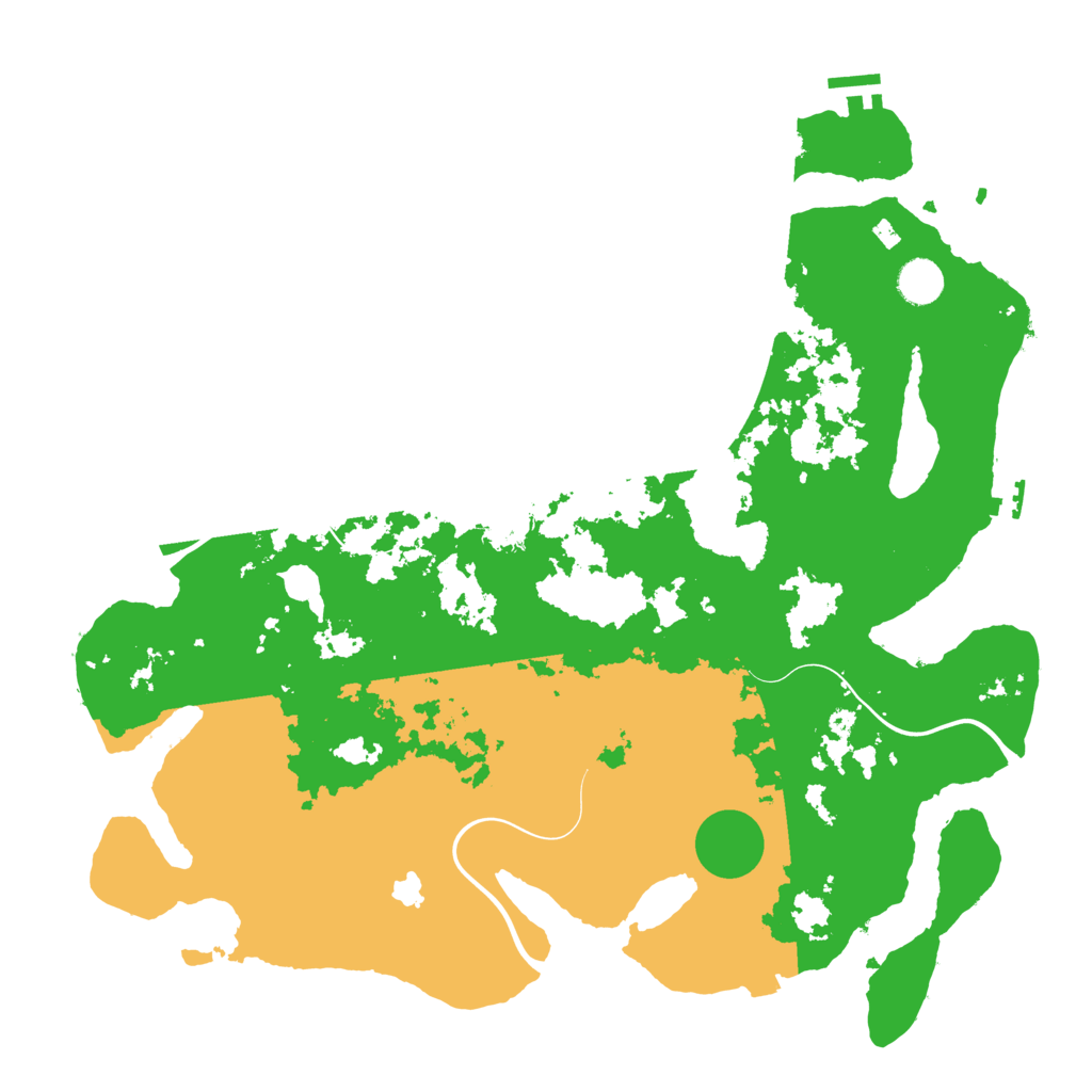 Biome Rust Map: Procedural Map, Size: 4200, Seed: 350090000