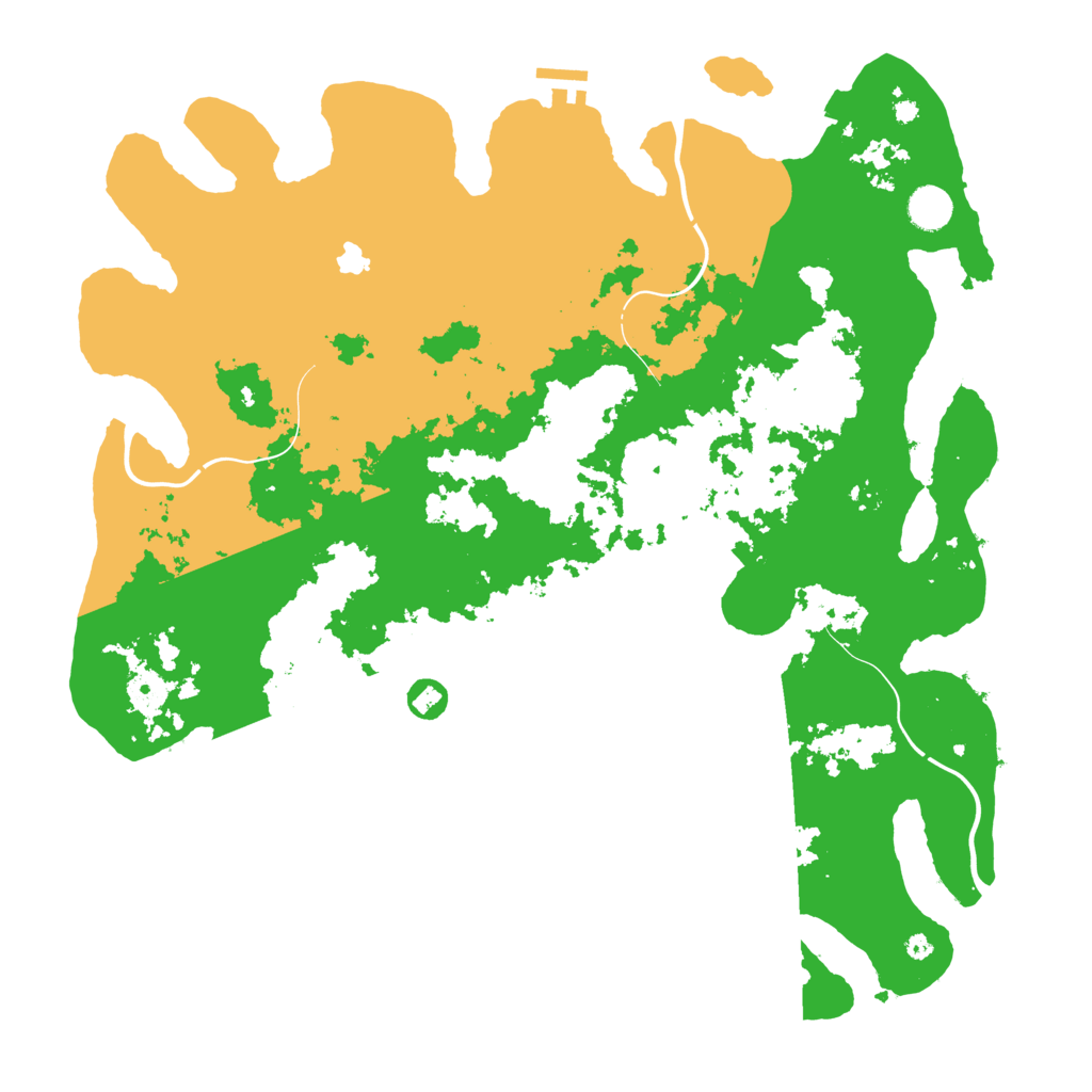 Biome Rust Map: Procedural Map, Size: 4300, Seed: 1479013439