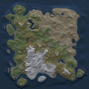 Thumbnail Rust Map: Procedural Map, Size: 4255, Seed: 1602464401, 15 Monuments