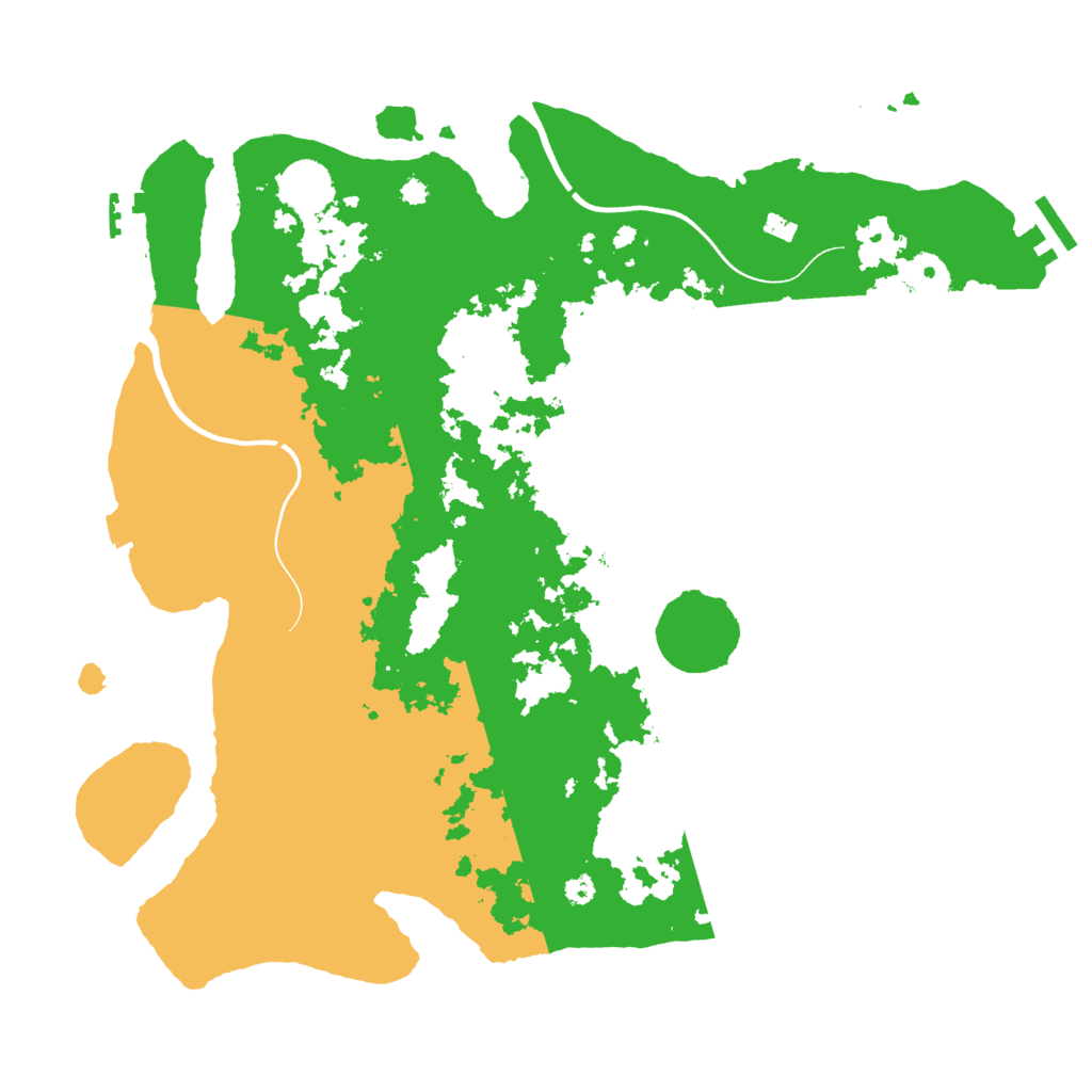 Biome Rust Map: Procedural Map, Size: 3700, Seed: 89346548