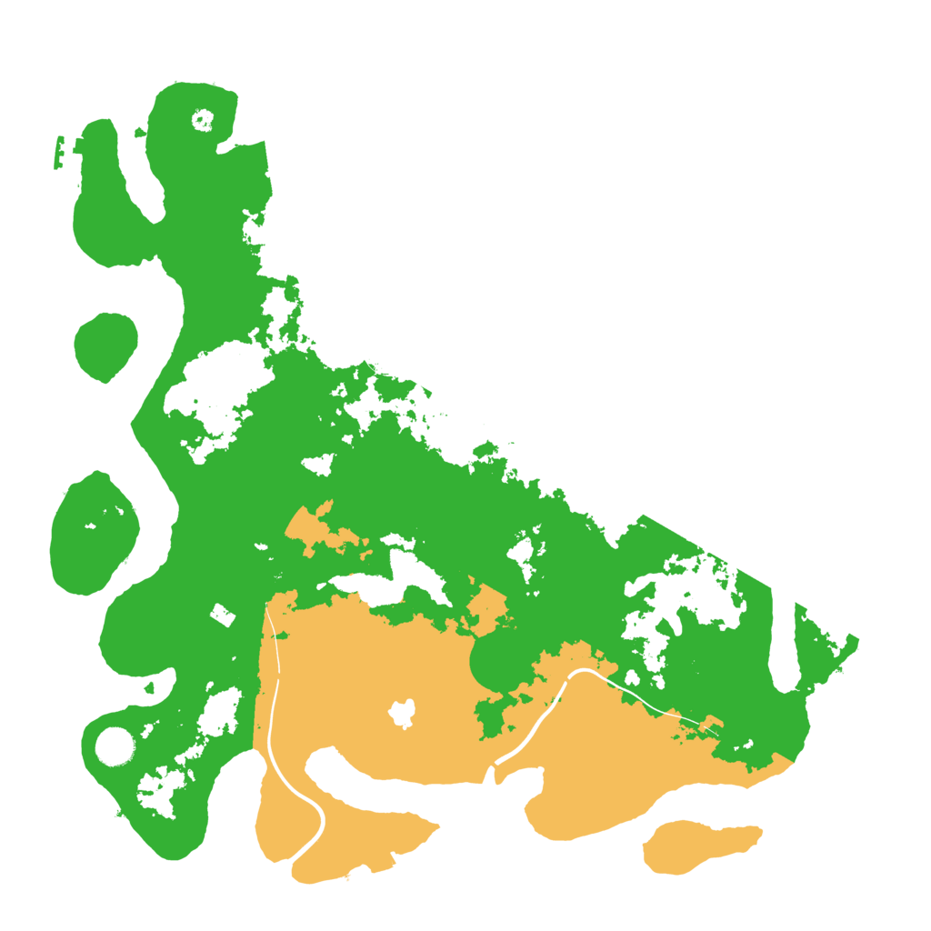 Biome Rust Map: Procedural Map, Size: 4200, Seed: 1336598152