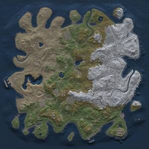 Thumbnail Rust Map: Procedural Map, Size: 4250, Seed: 6022025, 15 Monuments