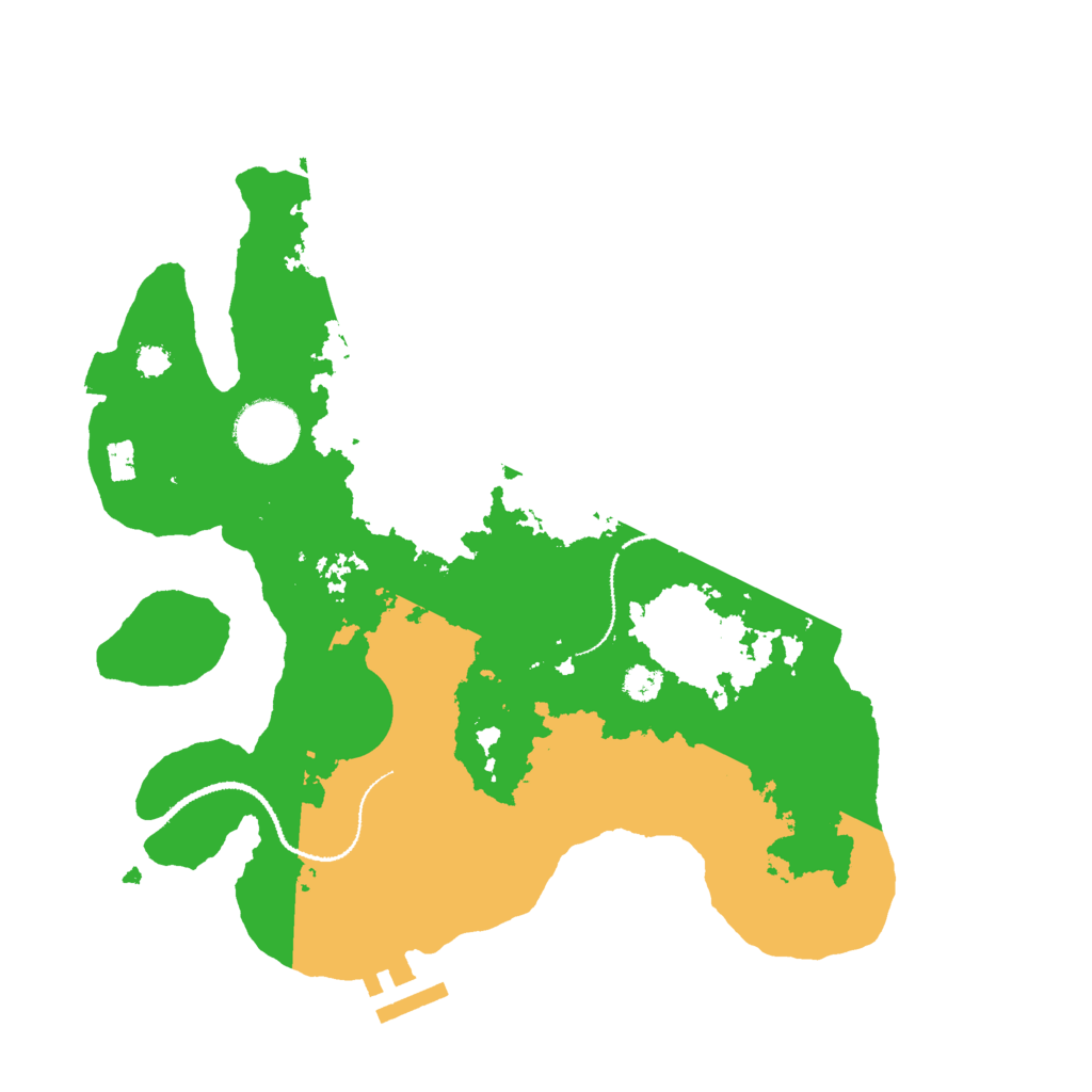 Biome Rust Map: Procedural Map, Size: 3000, Seed: 2031364299