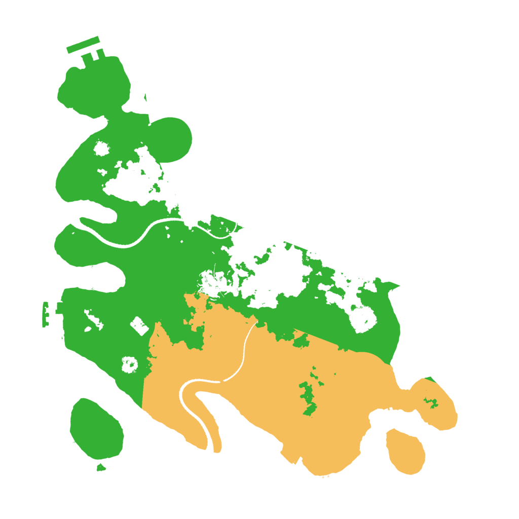 Biome Rust Map: Procedural Map, Size: 3100, Seed: 73376774