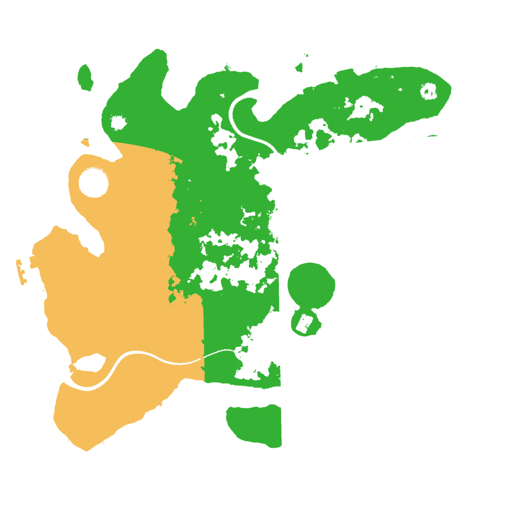 Biome Rust Map: Procedural Map, Size: 3000, Seed: 22261