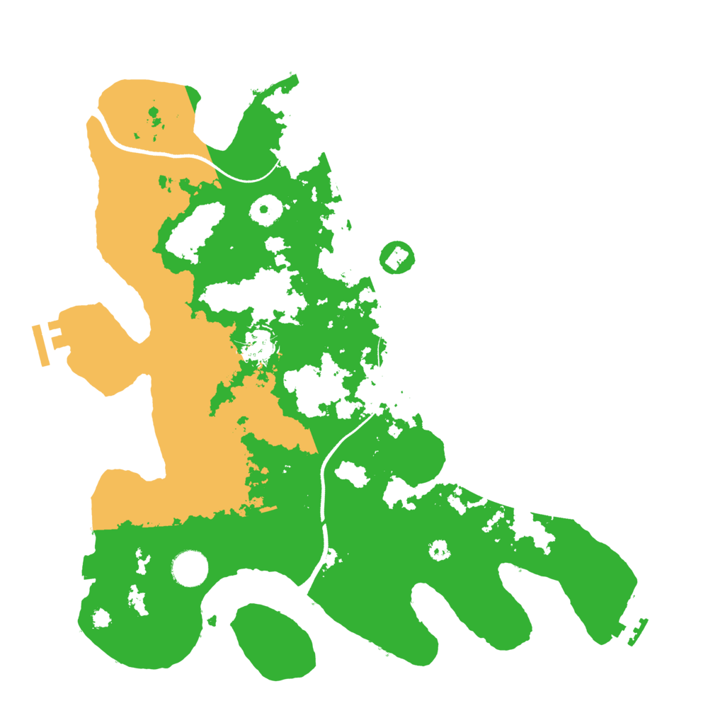 Biome Rust Map: Procedural Map, Size: 3500, Seed: 7022025