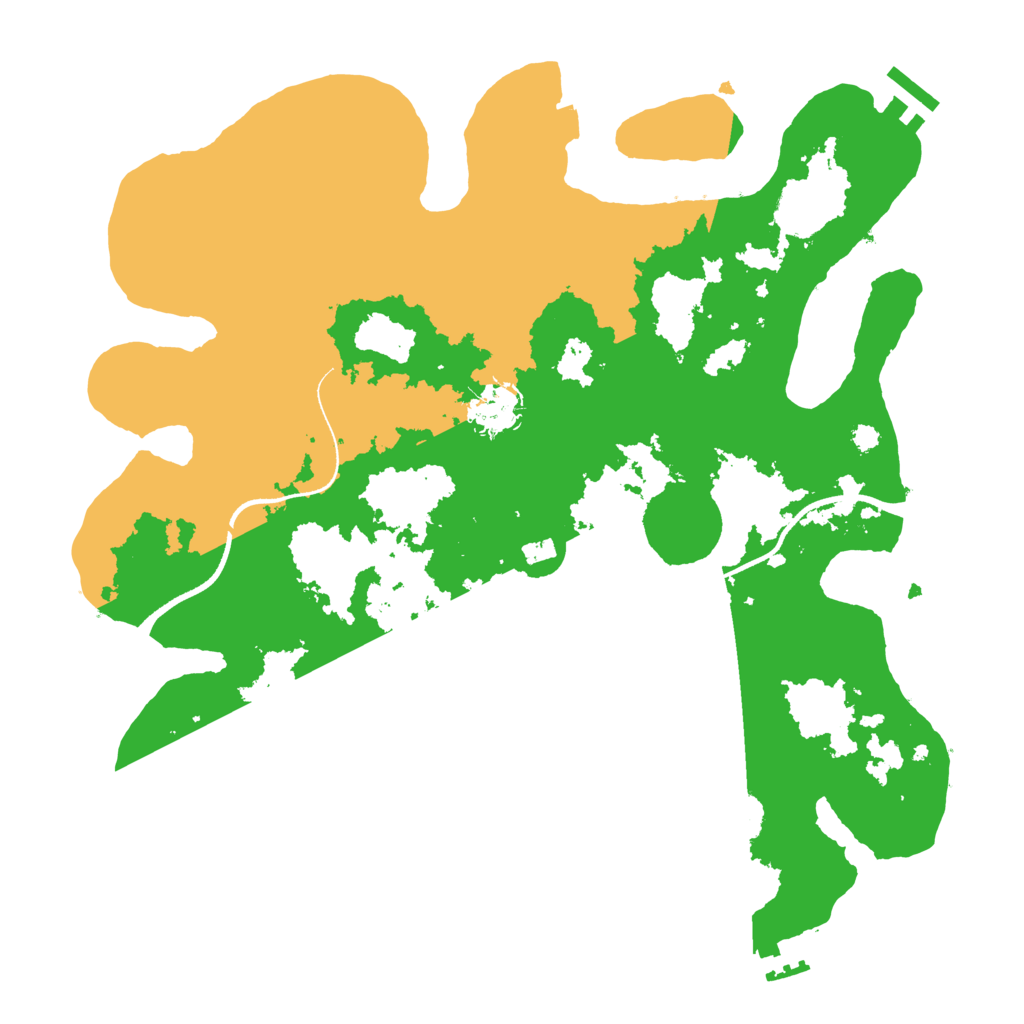 Biome Rust Map: Procedural Map, Size: 3500, Seed: 9554