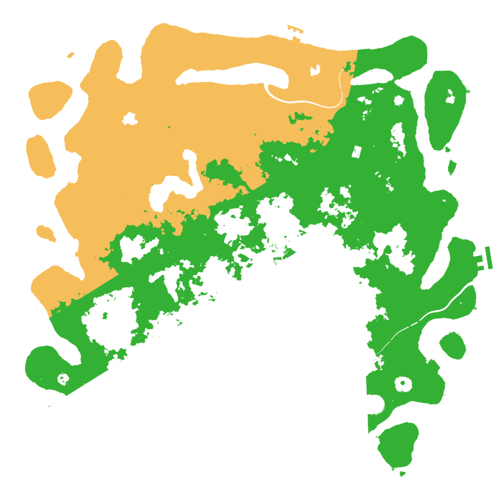 Biome Rust Map: Procedural Map, Size: 4500, Seed: 1516932947