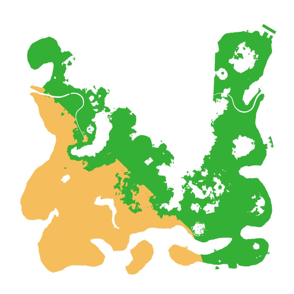 Biome Rust Map: Procedural Map, Size: 4000, Seed: 481984