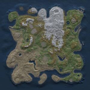 Thumbnail Rust Map: Procedural Map, Size: 4000, Seed: 481984, 13 Monuments