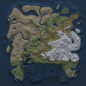 Thumbnail Rust Map: Procedural Map, Size: 4250, Seed: 270421281, 14 Monuments