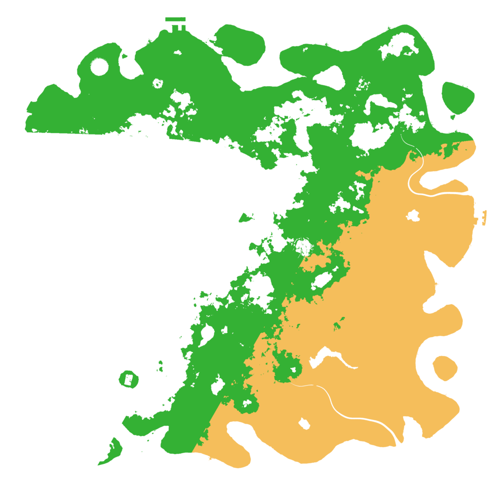 Biome Rust Map: Procedural Map, Size: 5000, Seed: 55659121