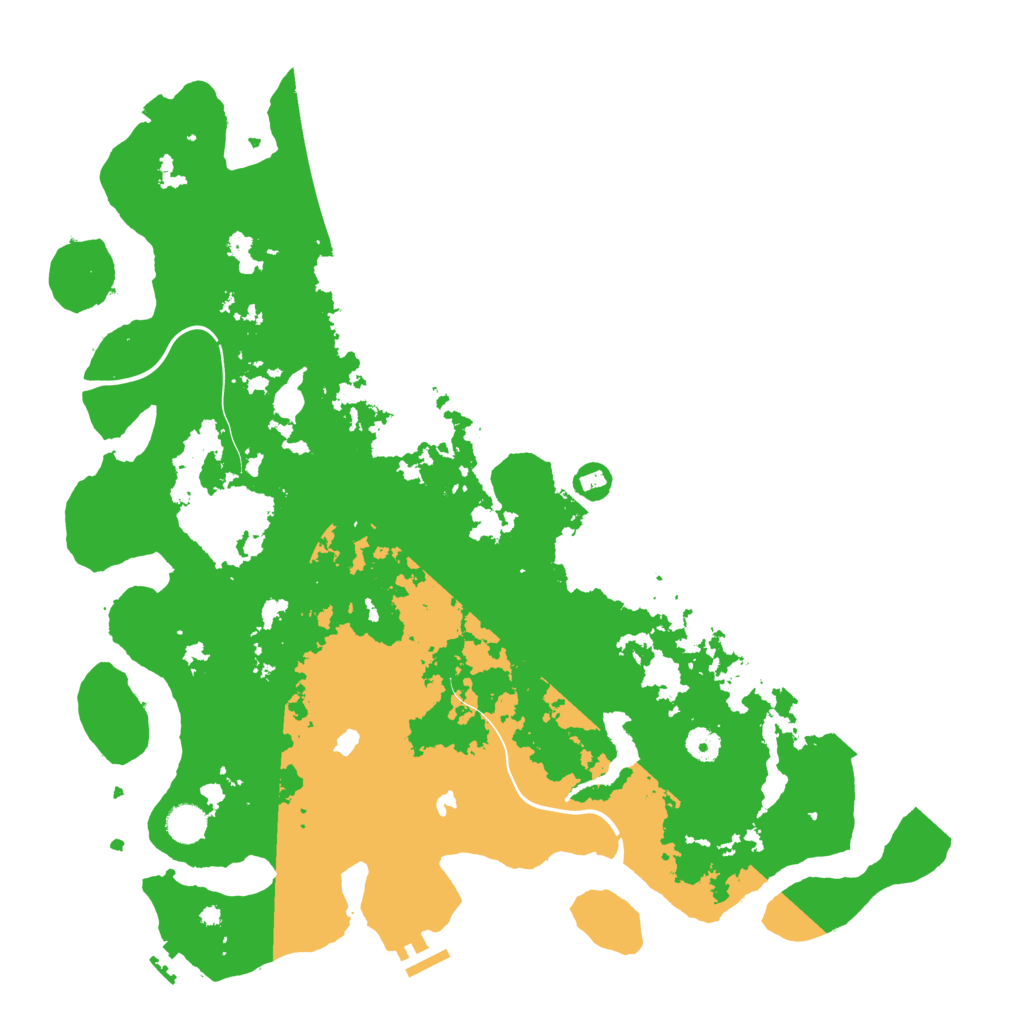Biome Rust Map: Procedural Map, Size: 4500, Seed: 249105217