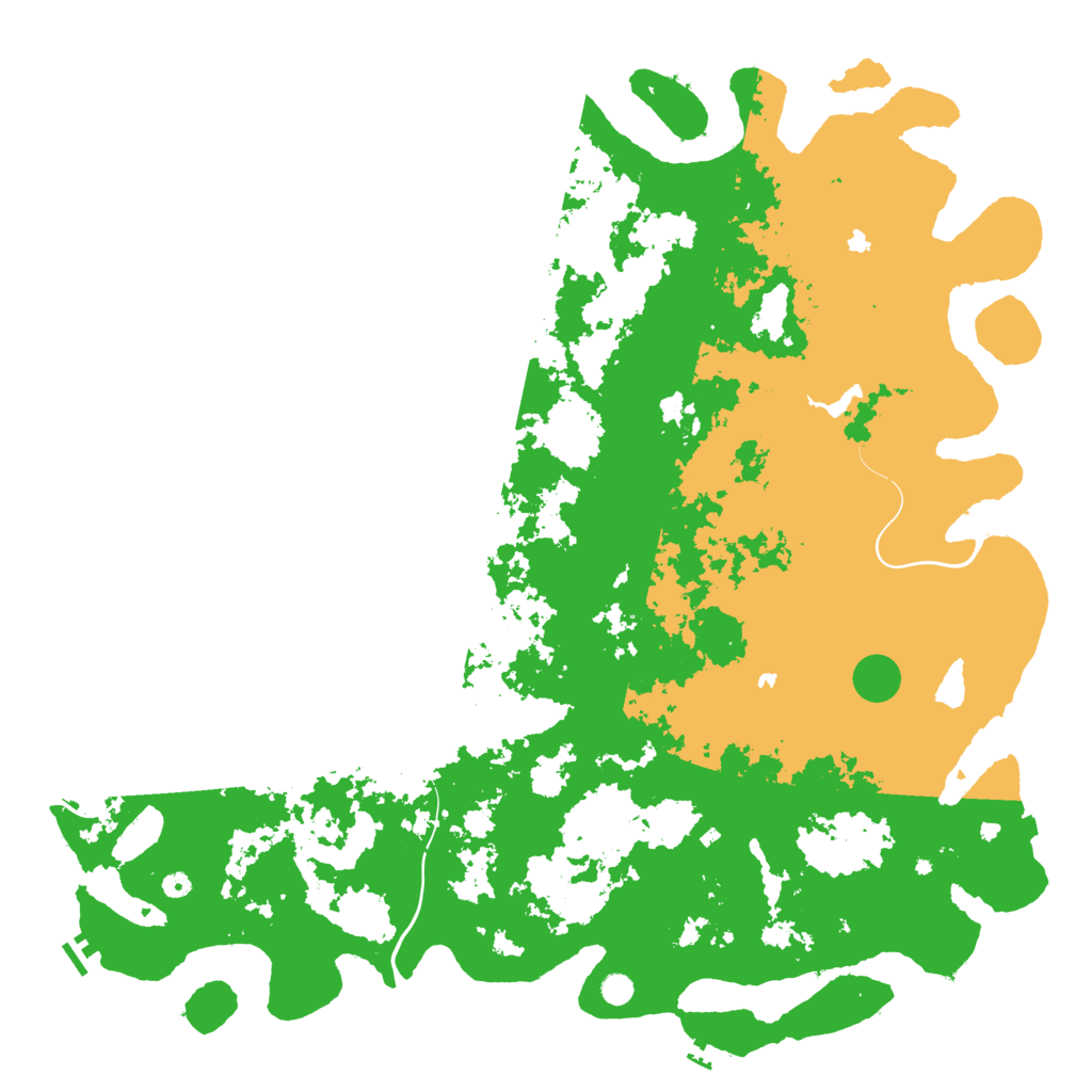 Biome Rust Map: Procedural Map, Size: 6000, Seed: 10116