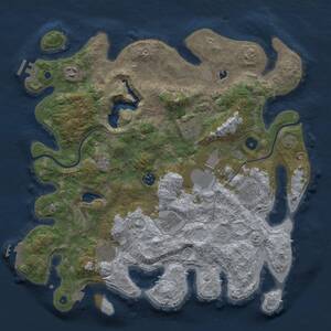 Thumbnail Rust Map: Procedural Map, Size: 4000, Seed: 175019782, 14 Monuments