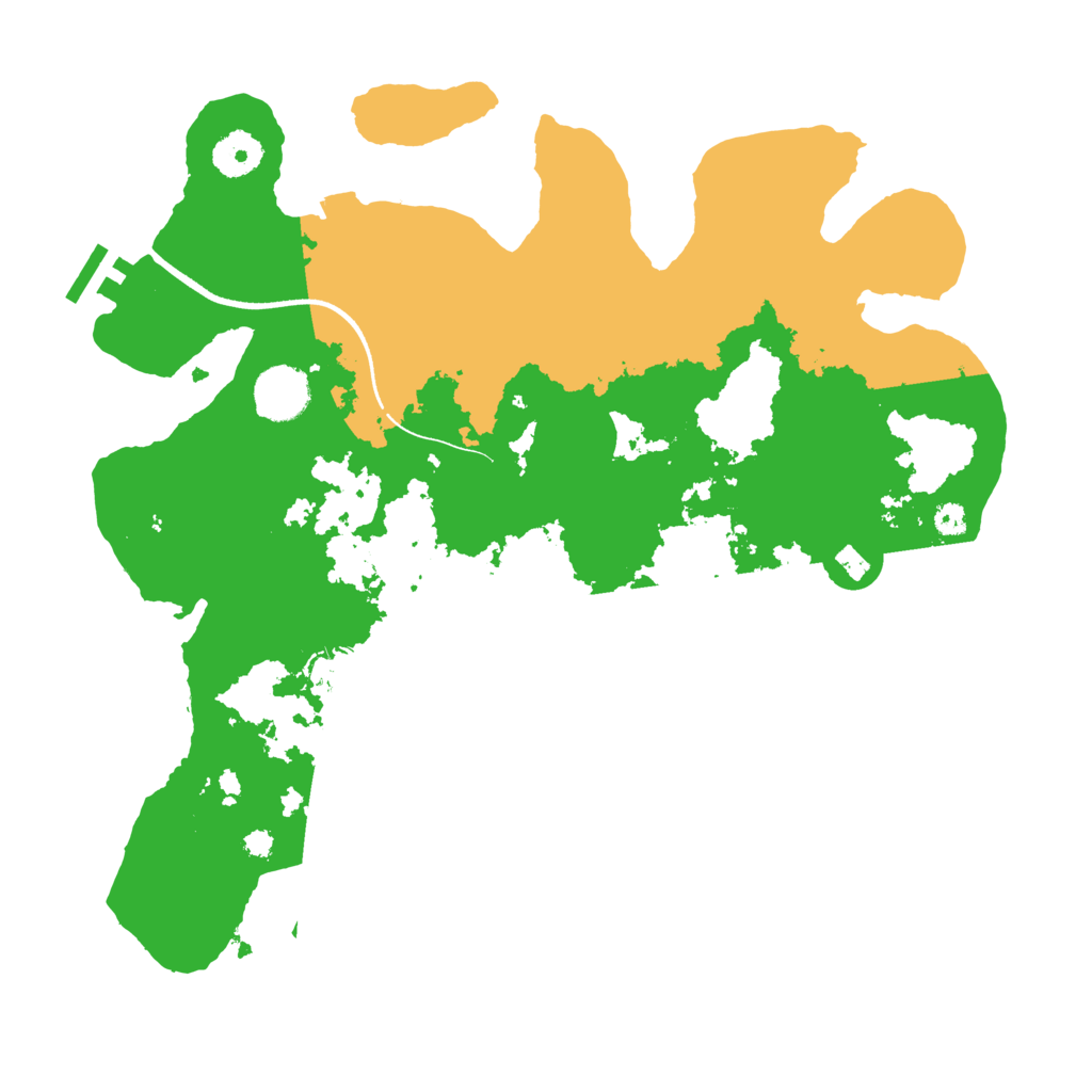 Biome Rust Map: Procedural Map, Size: 3500, Seed: 181085516