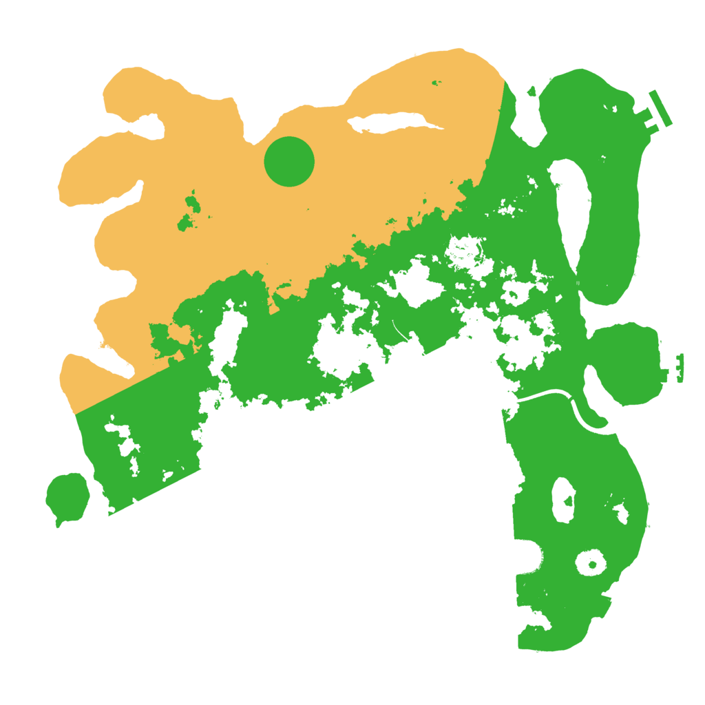 Biome Rust Map: Procedural Map, Size: 3700, Seed: 592903061