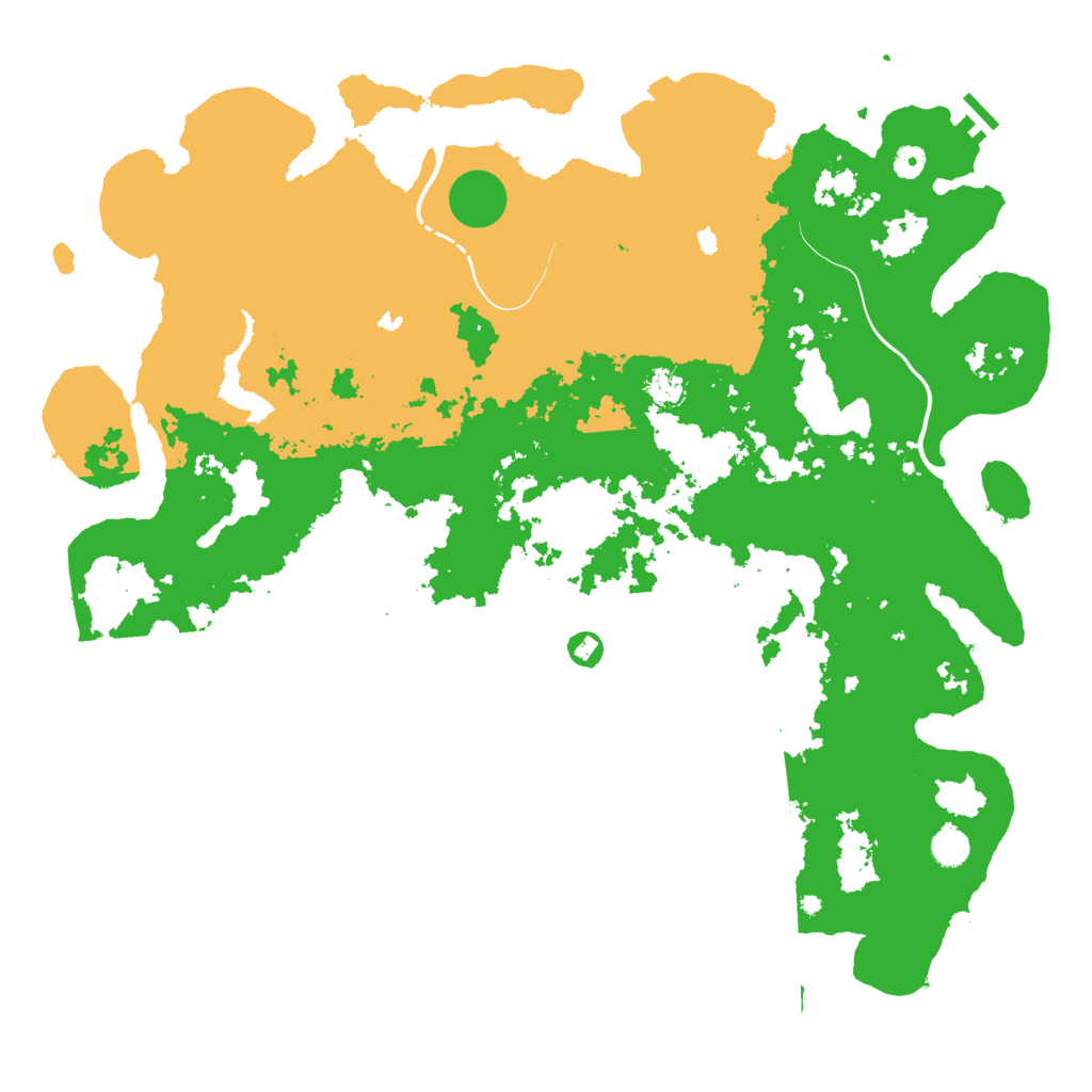 Biome Rust Map: Procedural Map, Size: 5000, Seed: 2036138452