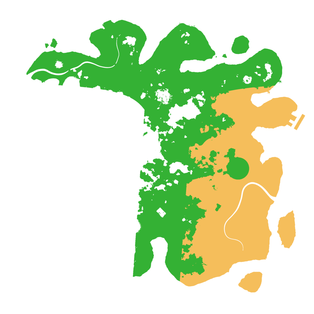 Biome Rust Map: Procedural Map, Size: 3750, Seed: 486820625
