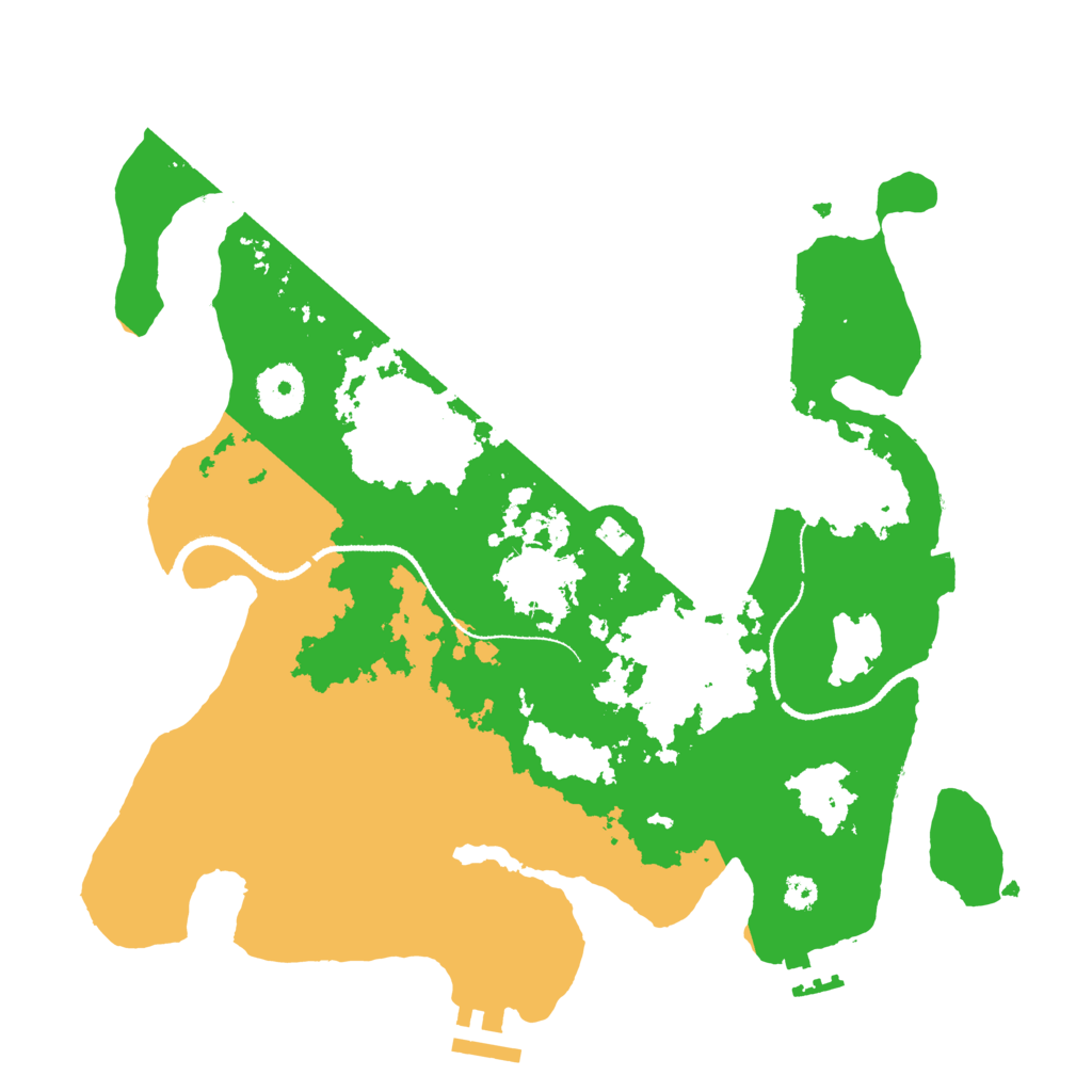 Biome Rust Map: Procedural Map, Size: 3200, Seed: 259468484