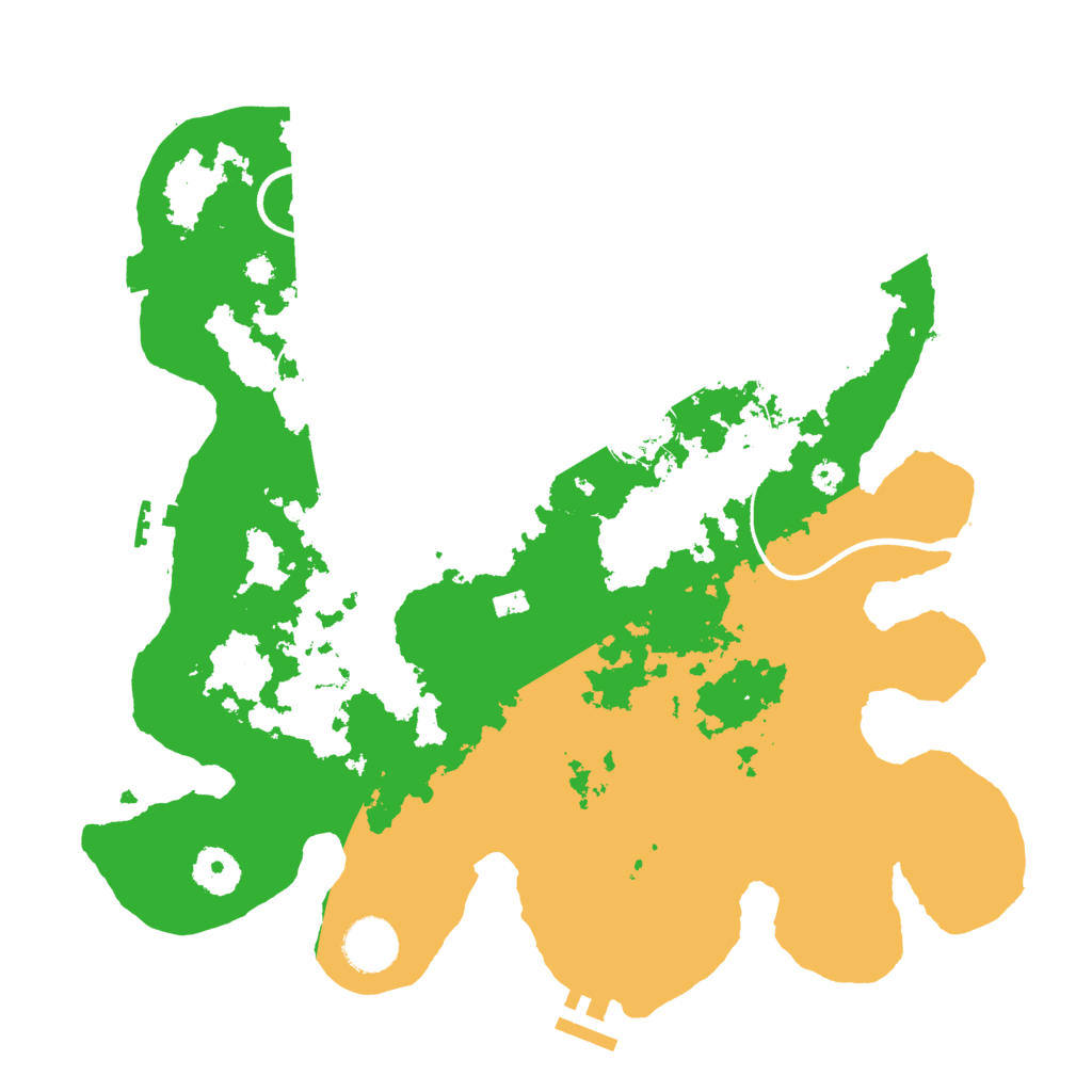 Biome Rust Map: Procedural Map, Size: 3500, Seed: 1452570533