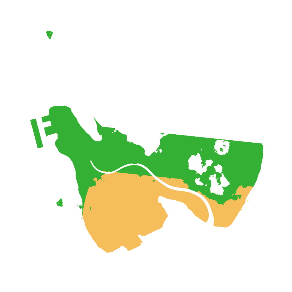 Biome Rust Map: Procedural Map, Size: 2000, Seed: 24330453