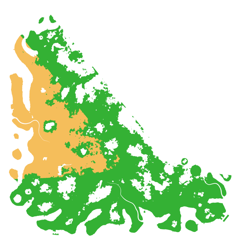 Biome Rust Map: Procedural Map, Size: 6000, Seed: 260469417