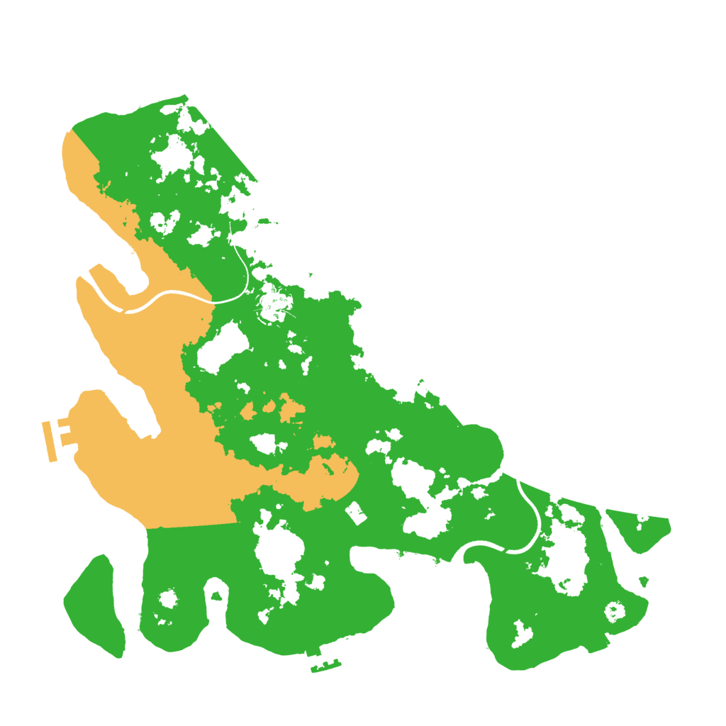 Biome Rust Map: Procedural Map, Size: 3600, Seed: 6225