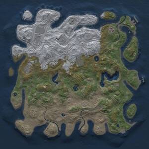 Thumbnail Rust Map: Procedural Map, Size: 4250, Seed: 35327857, 15 Monuments