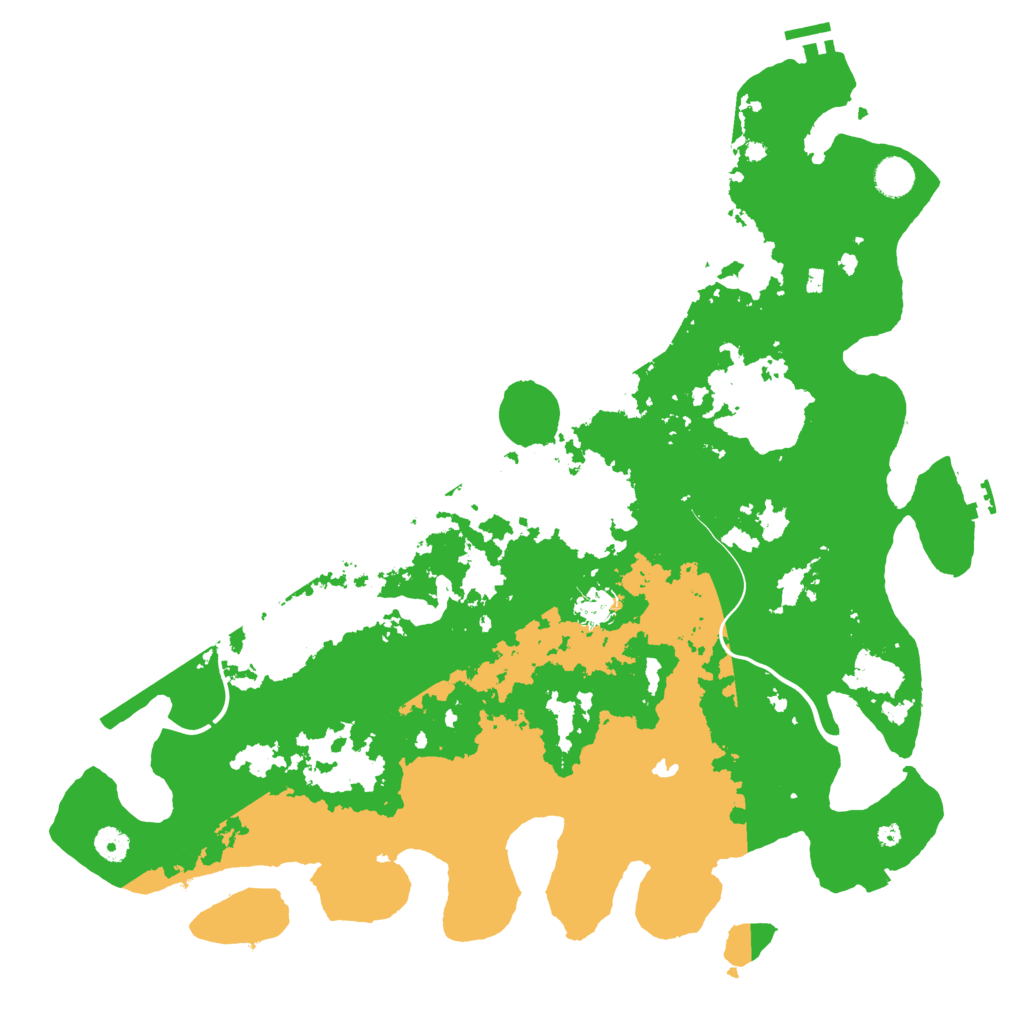 Biome Rust Map: Procedural Map, Size: 4500, Seed: 41082784