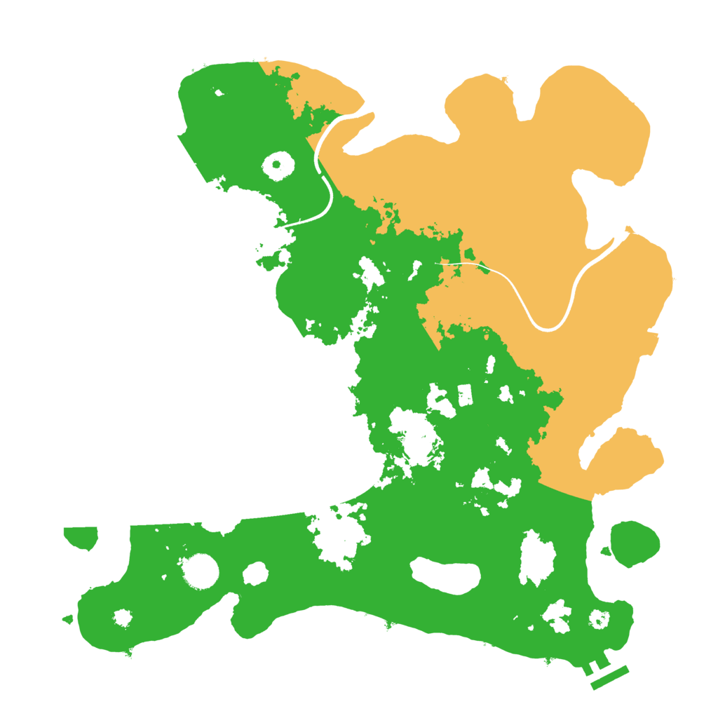 Biome Rust Map: Procedural Map, Size: 3600, Seed: 990328