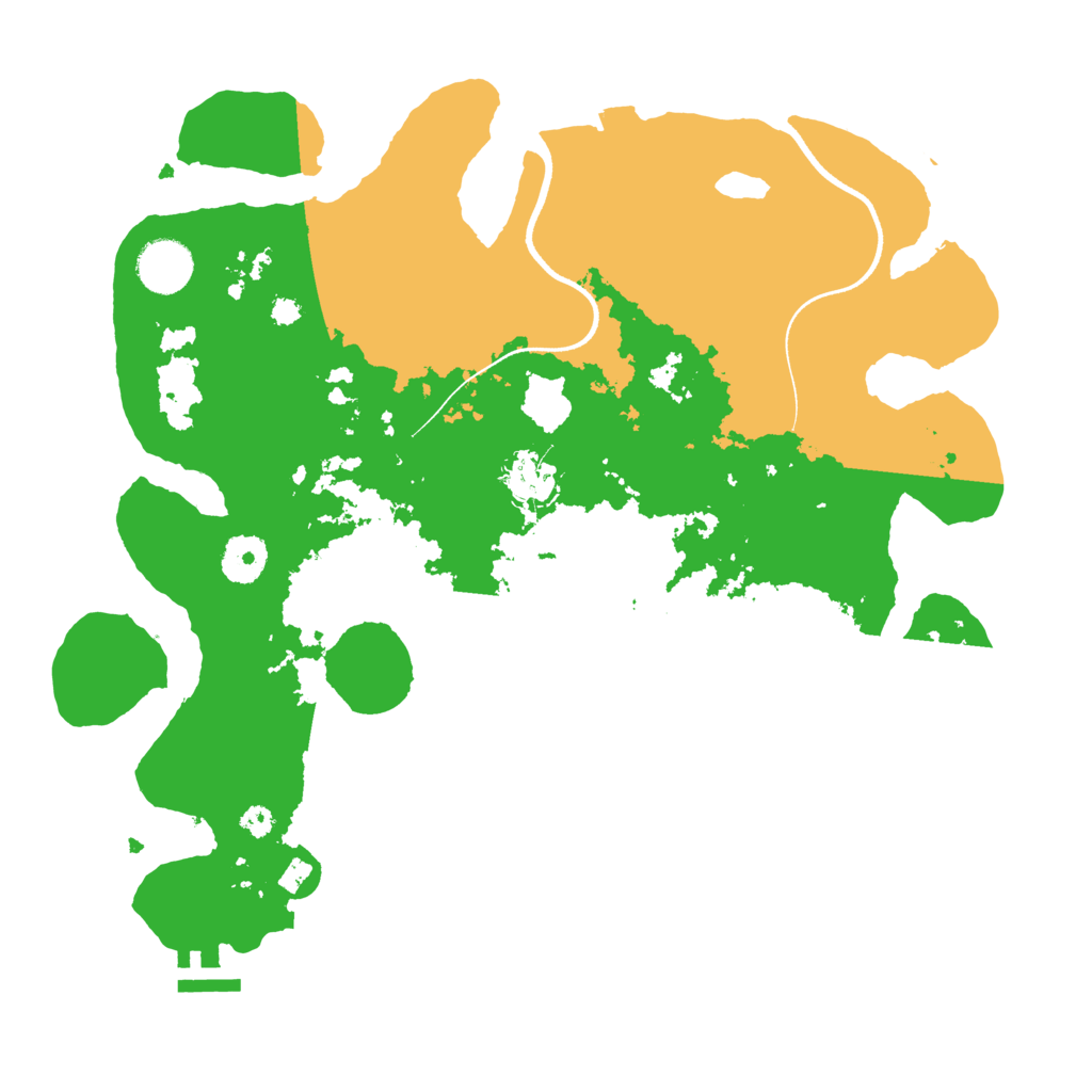 Biome Rust Map: Procedural Map, Size: 3500, Seed: 1707622191