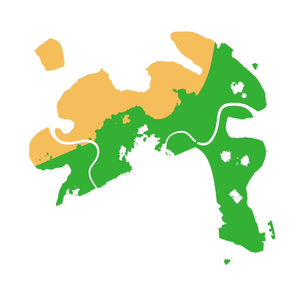 Biome Rust Map: Procedural Map, Size: 2500, Seed: 413735766