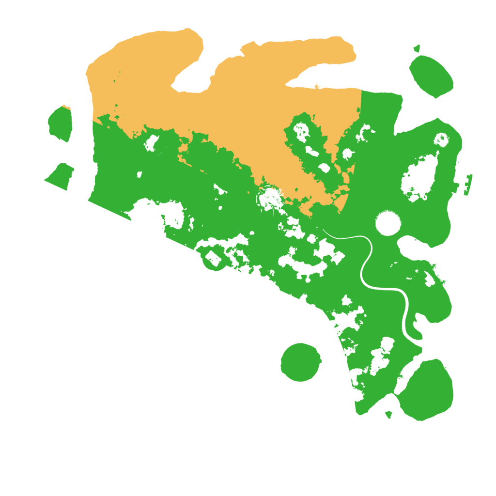 Biome Rust Map: Procedural Map, Size: 3500, Seed: 1121221080