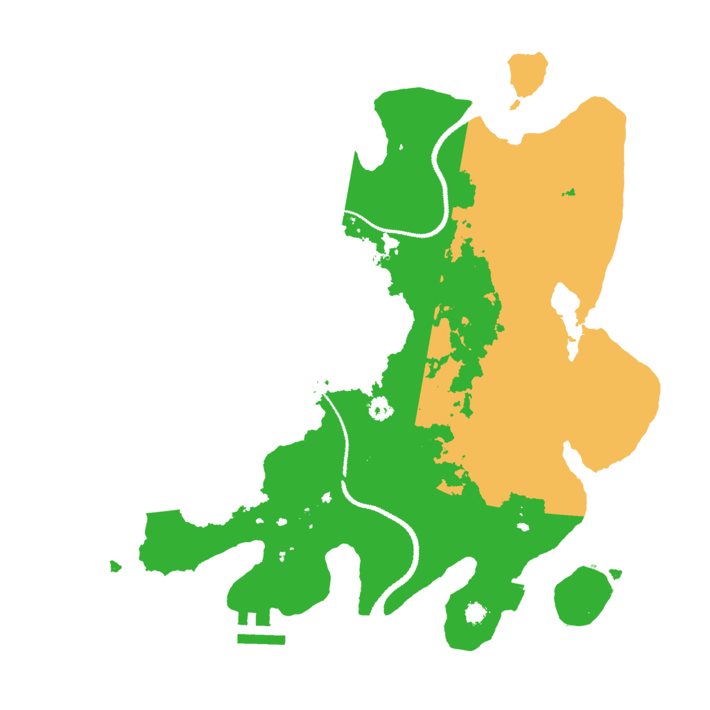 Biome Rust Map: Procedural Map, Size: 3000, Seed: 419186591