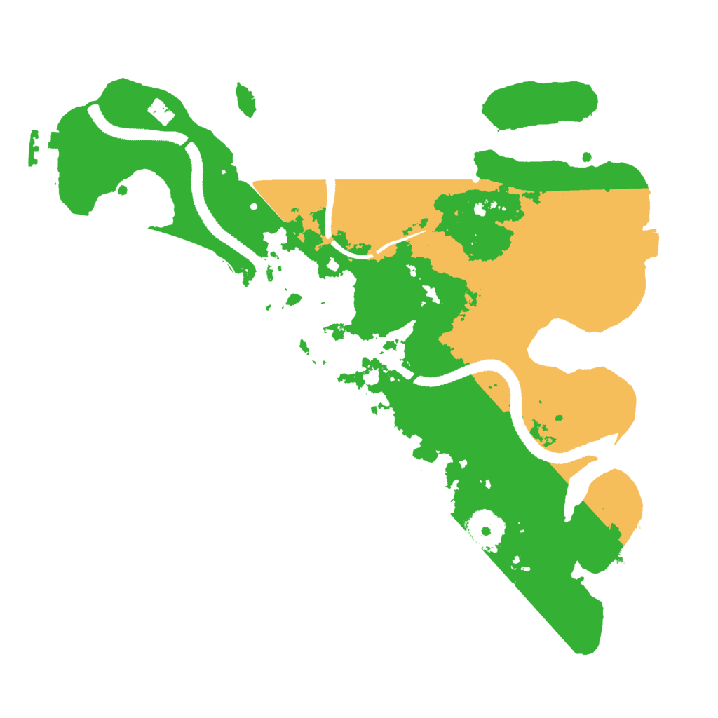 Biome Rust Map: Procedural Map, Size: 3000, Seed: 457228635
