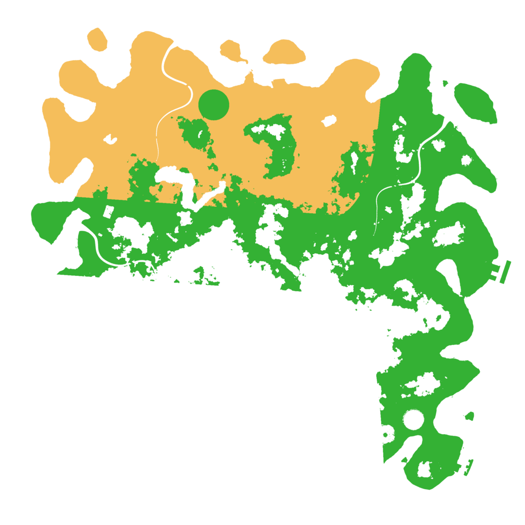 Biome Rust Map: Procedural Map, Size: 4500, Seed: 744575585