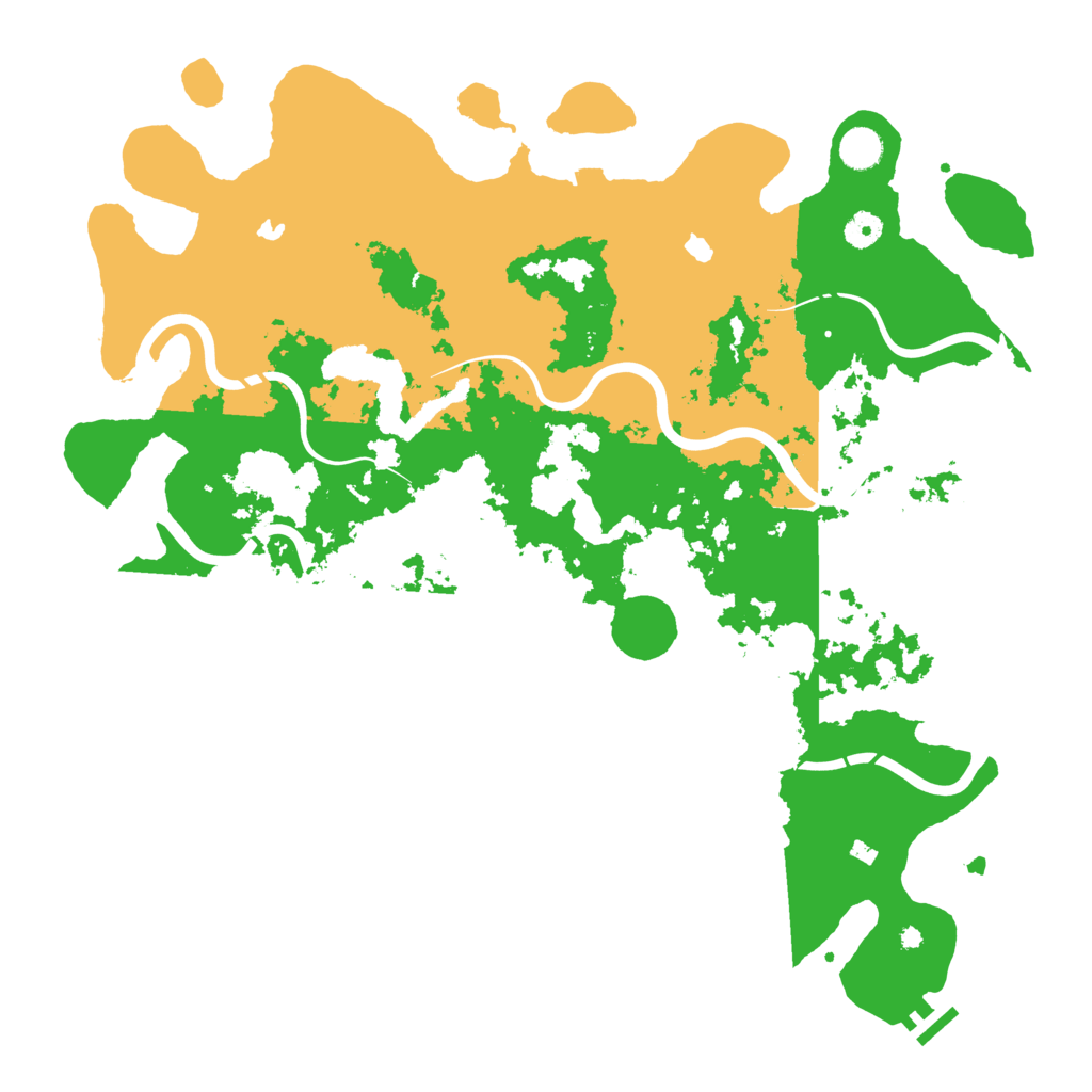 Biome Rust Map: Procedural Map, Size: 4500, Seed: 744575585