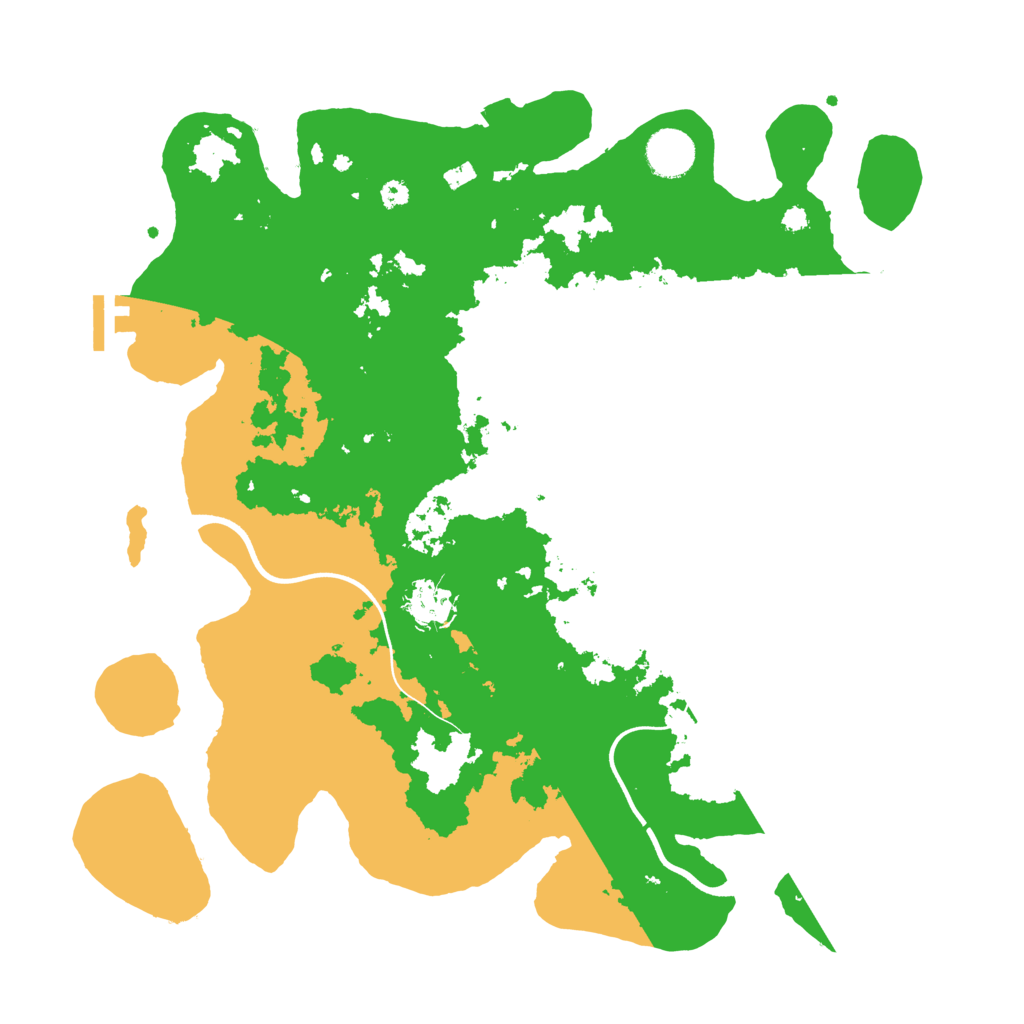 Biome Rust Map: Procedural Map, Size: 3700, Seed: 890009254