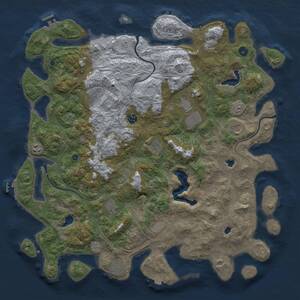 Thumbnail Rust Map: Procedural Map, Size: 4800, Seed: 123456789, 16 Monuments
