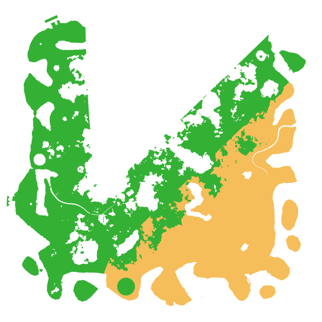 Biome Rust Map: Procedural Map, Size: 4800, Seed: 123456789