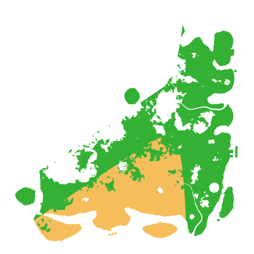Biome Rust Map: Procedural Map, Size: 4500, Seed: 1361341185