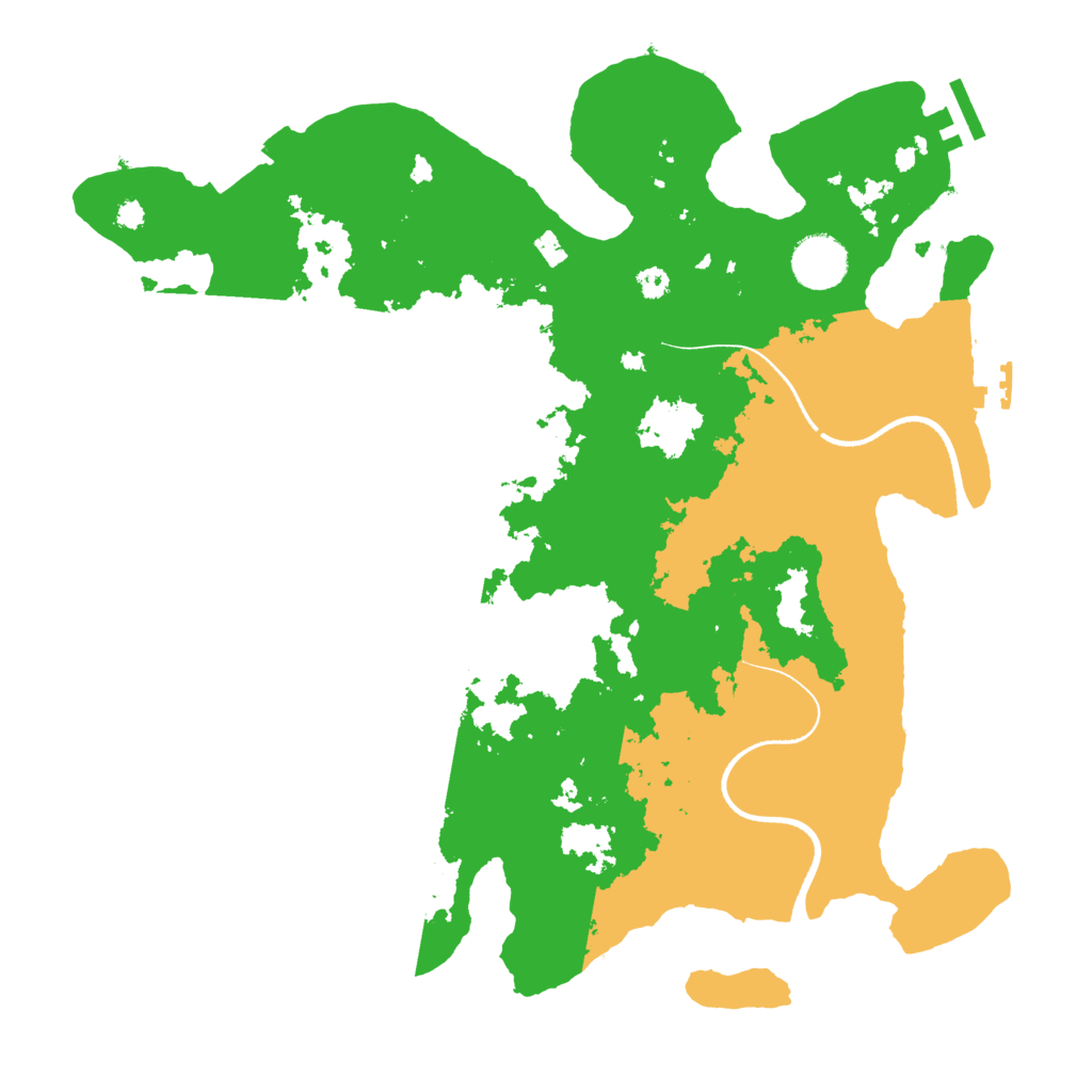 Biome Rust Map: Procedural Map, Size: 3500, Seed: 1252630227