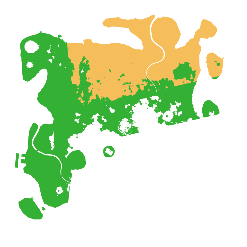 Biome Rust Map: Procedural Map, Size: 3500, Seed: 35774