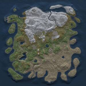 Thumbnail Rust Map: Procedural Map, Size: 4250, Seed: 769615652, 14 Monuments